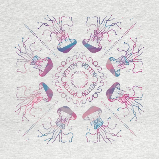 Jellyfish Mandala by nathalieaynie